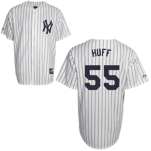David Huff #55 Youth Baseball Jersey-New York Yankees Authentic Home White MLB Jersey